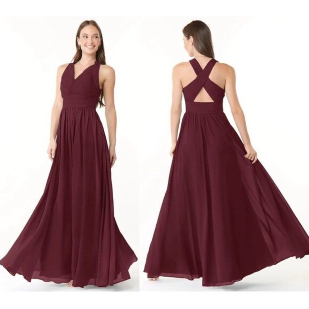 NWT Azazie Glenna size 4 mulberry pink bridesmaid dress wedding guest prom